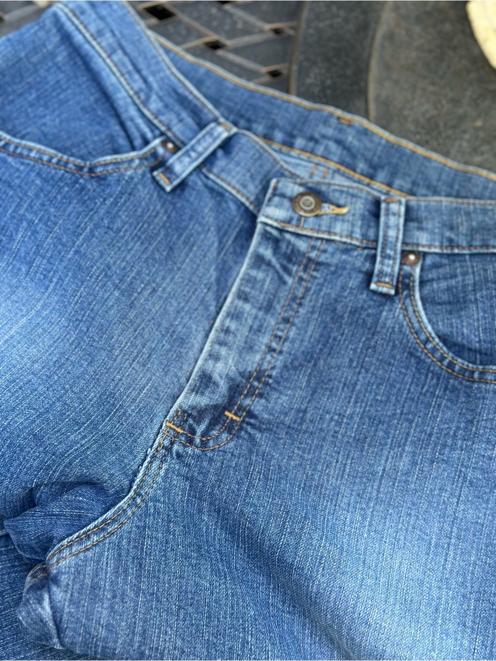 Riders by Lee Size 10 Capri Crop Jeans Medium Wash Denim - Picture 6 of 7